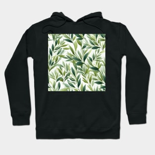 Green Leaves Pattern 25 Hoodie